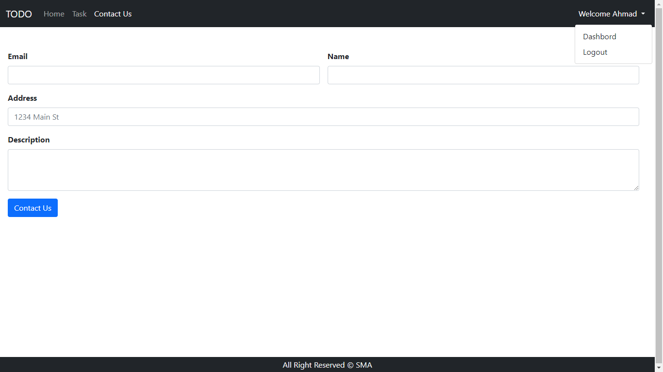 contact page